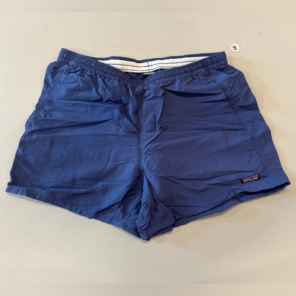 Patagonia Blue Athletic Shorts Lightweight Sporty Design